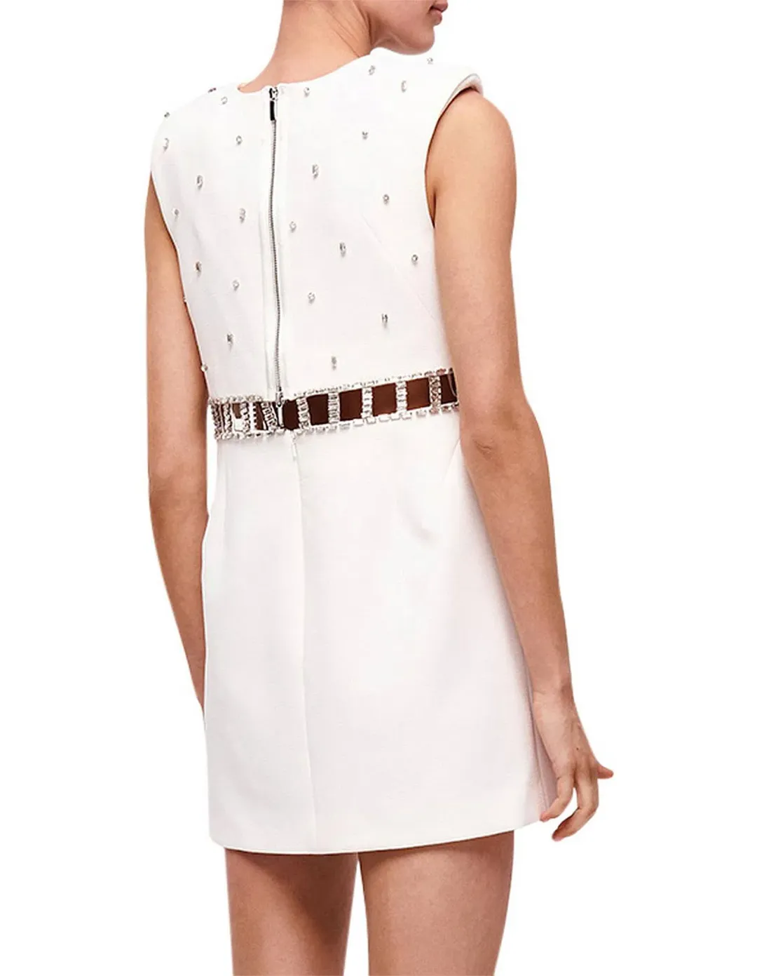 Rachel Gilbert Aliyah Mini Dress White Size 14 for rent on The Volte - main image