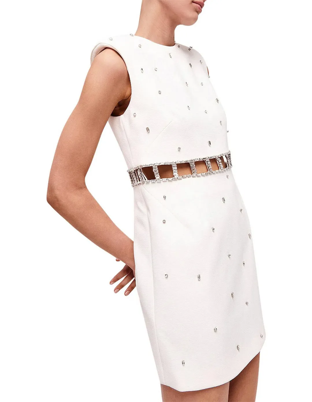 Rachel Gilbert Aliyah Mini Dress White Size 14 for rent on The Volte - main image