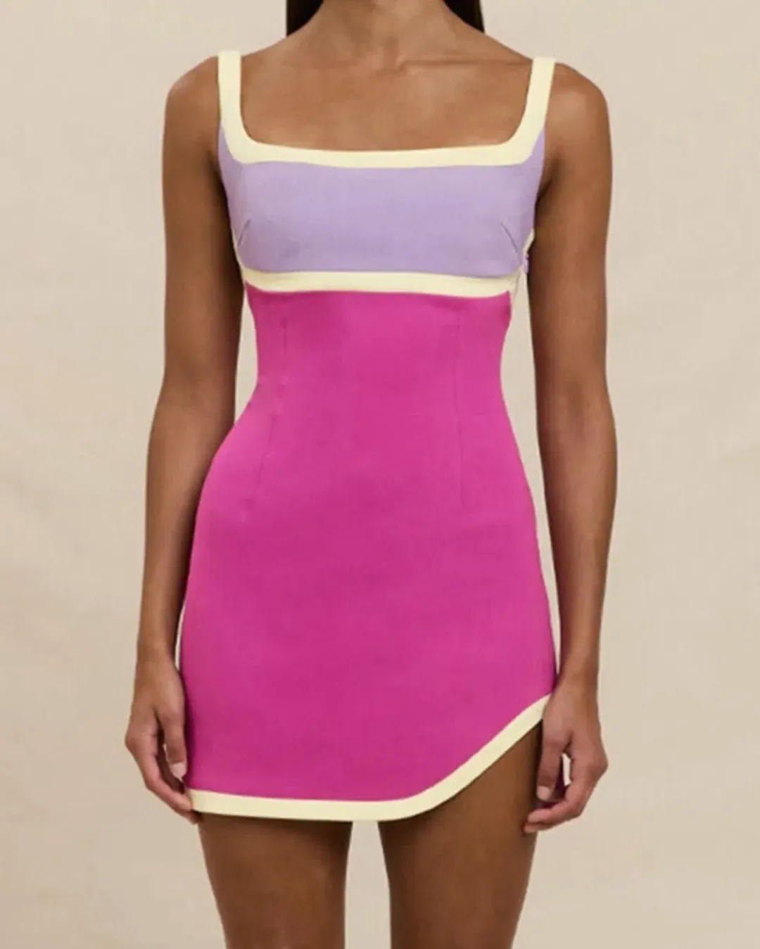 By Johnny Calypso Splice Mini Dress Size 12 for rent on The Volte - main image