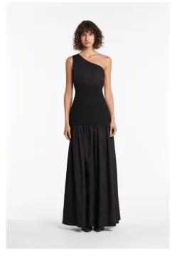 Sir The Label Sign One Shoulder Maxi Dress Black Size 1 / Size AU 6 for rent on The Volte - image 1