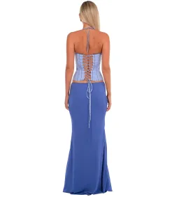I Am Delilah Angelina Corset & Maxi Skirt in Bluebell Size S / AU 8  for rent on The Volte - image 3