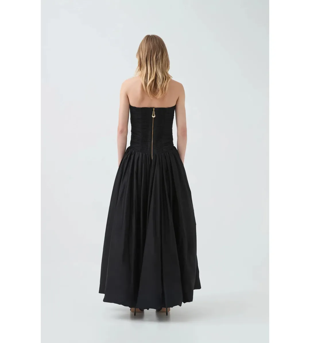 Aje Violette Bubble Hem Maxi Dress in Black Size XL / AU 14 for rent on The Volte - main image