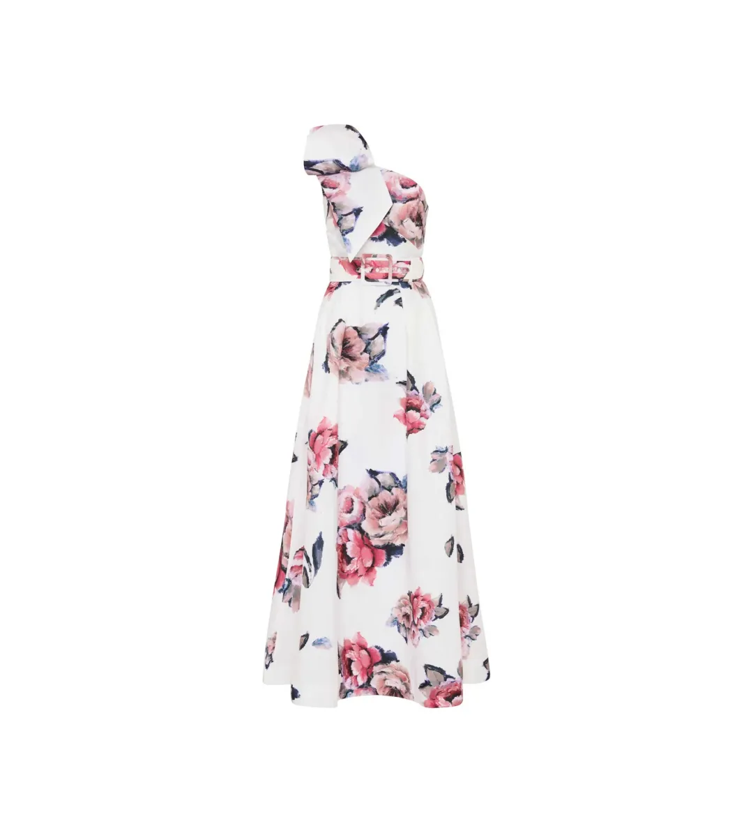 Rebecca Vallance Aveline One Shoulder Gown White Floral Size AU 10 for rent on The Volte - main image