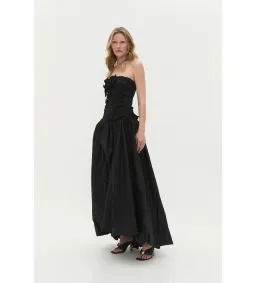 Aje Splendour Flower Gown Black Size AU 8 for rent on The Volte - image 2