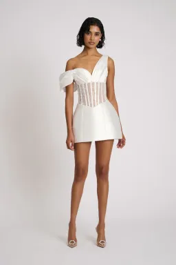Eliya the Label Romeo Mini Dress White Size 8 for rent on The Volte - image 1