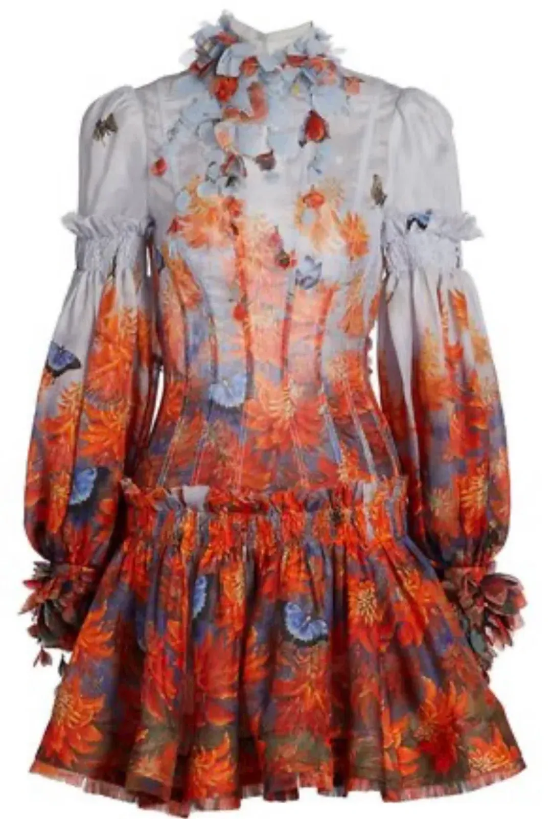 Zimmermann Botanica Wildflower Mini Dress Multi Size 2 /AU 12  for rent on The Volte - main image