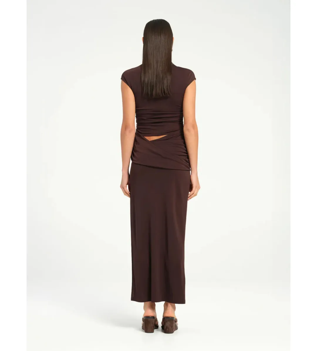 Benni Royce Maxi Dress Brown Size 8 for rent on The Volte - main image