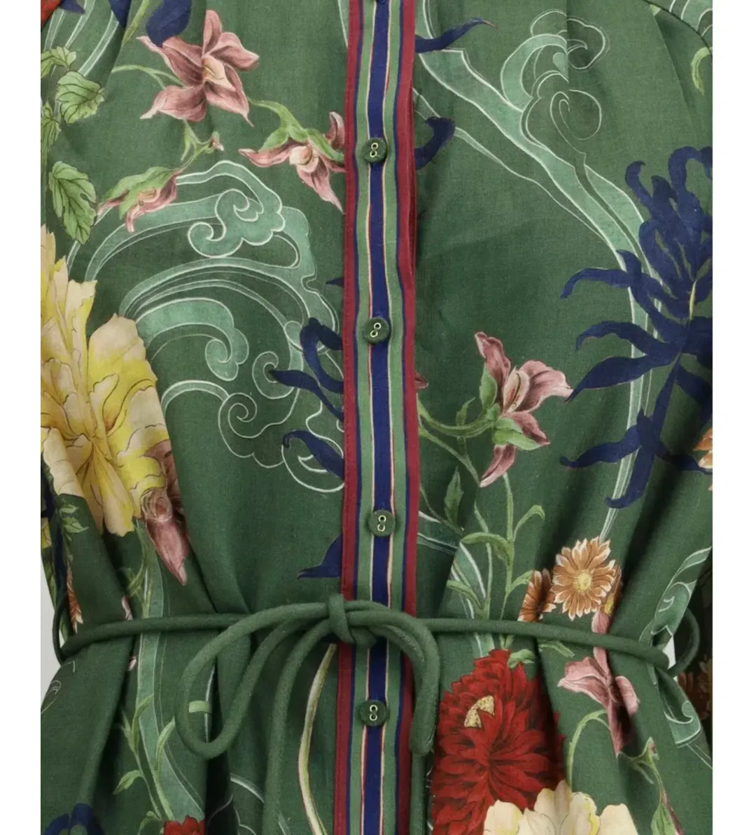 Alemais Avery Shirt Midi Dress Multi Print Size 14 for rent on The Volte - main image