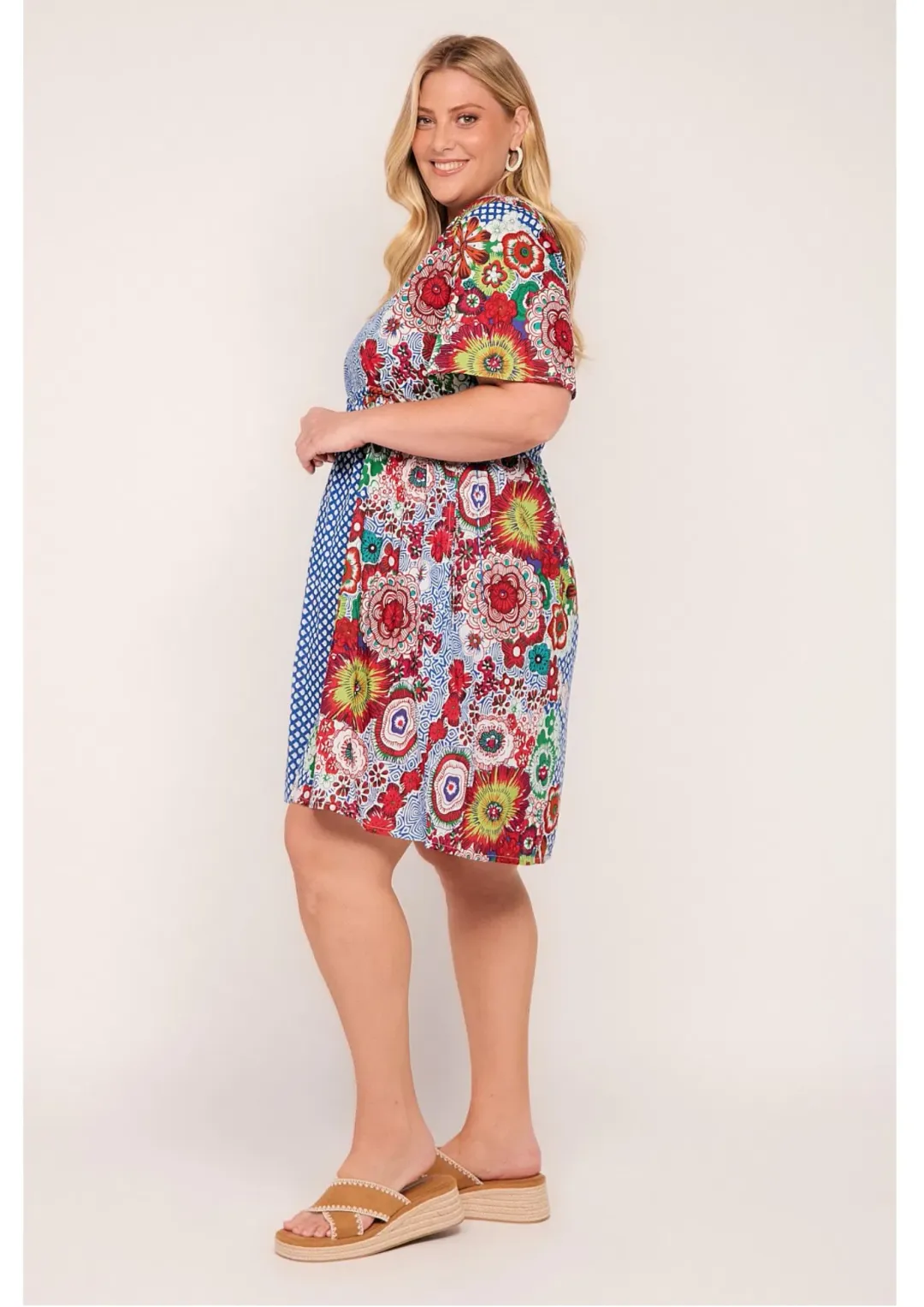 Adrift Iris Short Dress in Saleya Size L / AU 14 for rent on The Volte - main image