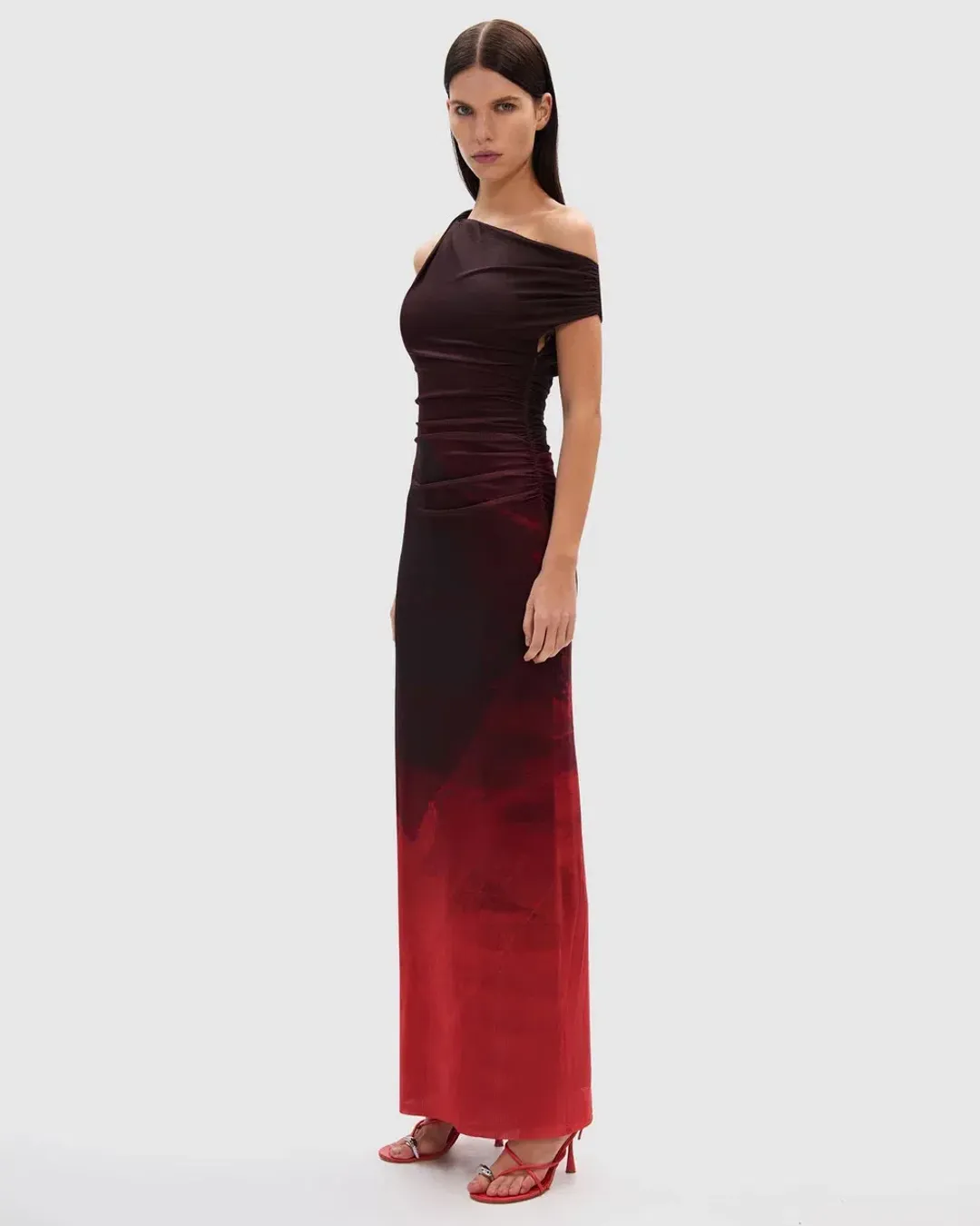 MISHA Nyra Mesh Gown in Venus Print Size 10/M for rent on The Volte - main image