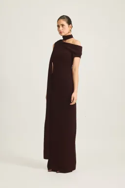 Tojha Izara Maxi Dress Brown Size AU 8 for rent on The Volte - image 2