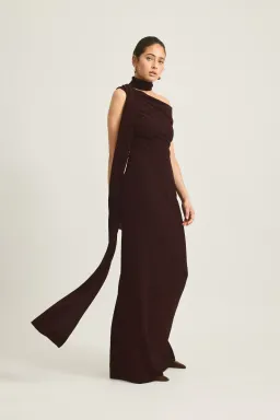 Tojha Izara Maxi Dress Brown Size AU 8 for rent on The Volte - image 3
