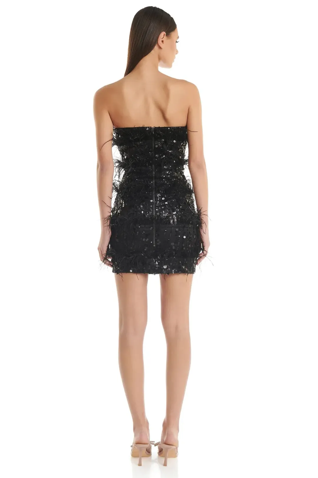 Eliya The Label Tiffany Mini Dress in Black Size AU 10 for rent on The Volte - main image