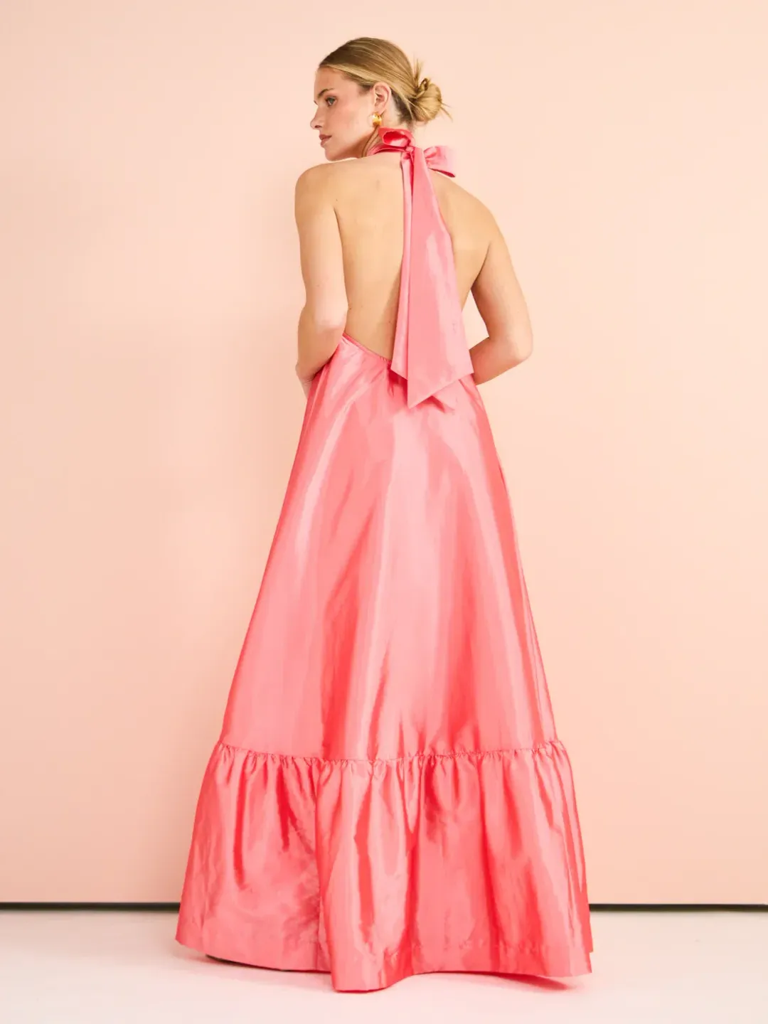 Hansen and Gretel Gateau Gown in Watermelon Pink Size AU 8 for rent on The Volte - main image