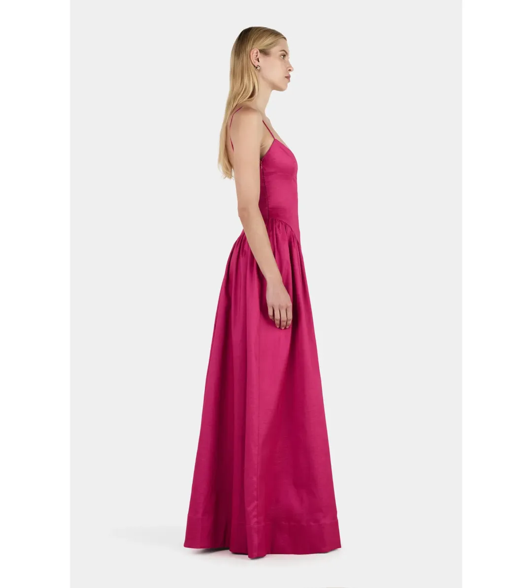 Hansen and Gretel Bellini Taffeta Gown Magenta Size AU 8 for rent on The Volte - main image