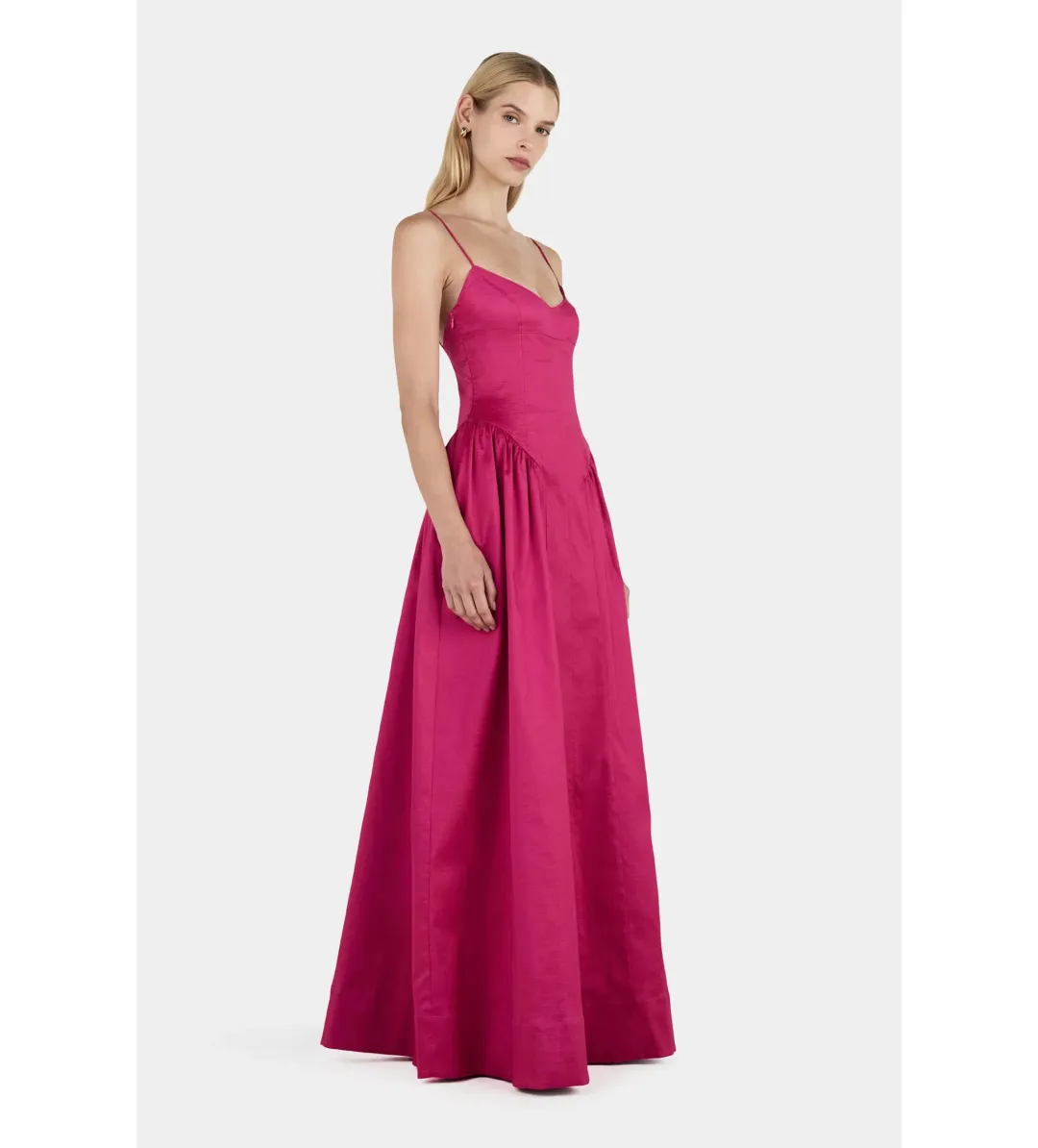 Hansen and Gretel Bellini Taffeta Gown Magenta Size AU 8 for rent on The Volte - main image