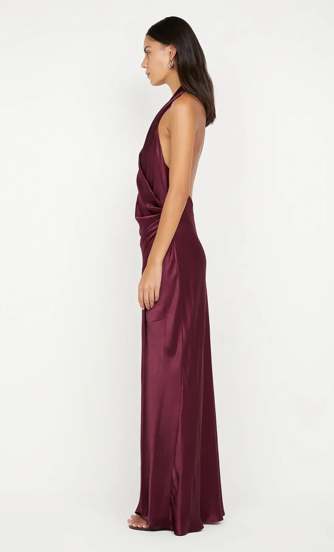 BEC & BRIDGE ELISIA WRAP MAXI DRESS / PLUM / SIZE 10 for rent on The Volte - main image