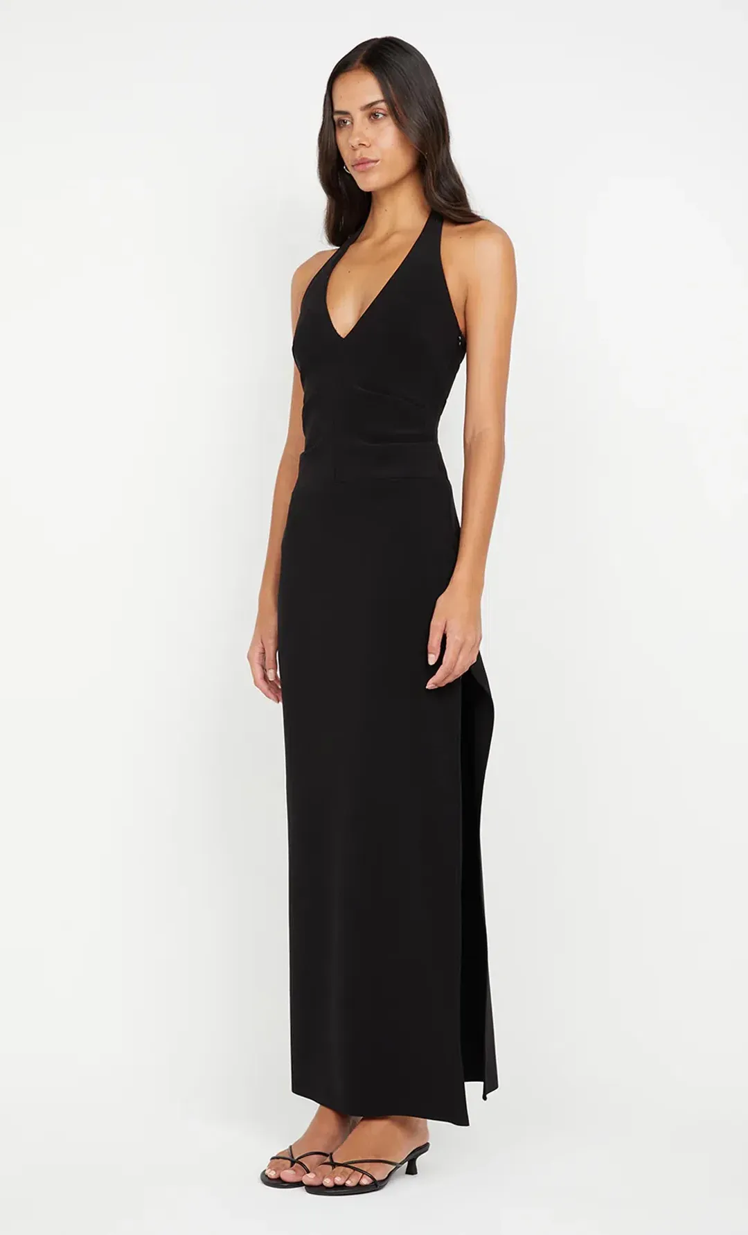 Bec & Bridge Ariven Halter Maxi Dress  Black  Size 8 for rent on The Volte - main image