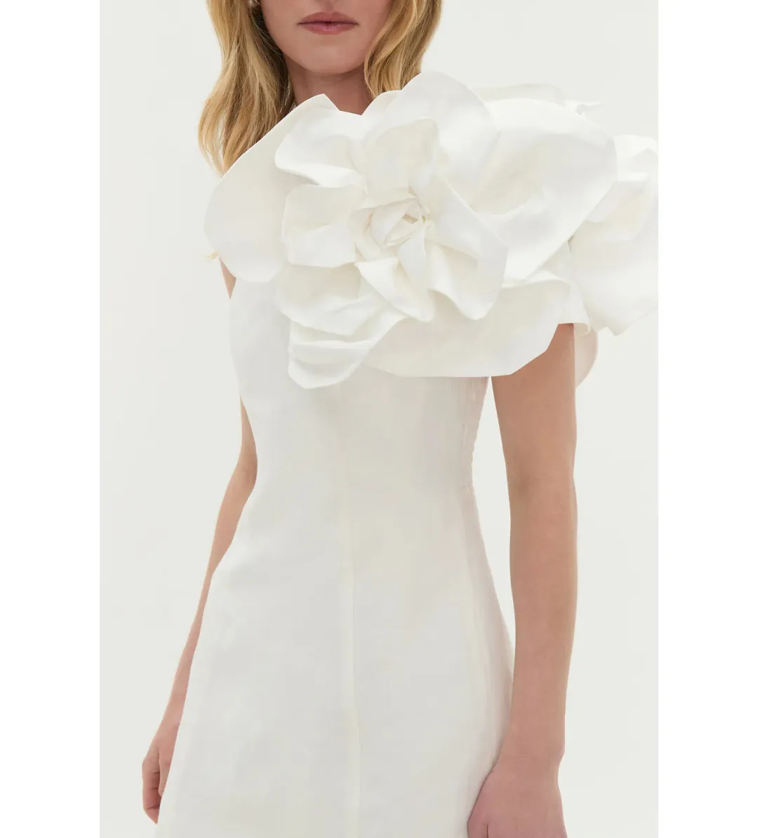 Aje Florence Mini Dress Ivory Size 14 for rent on The Volte - main image