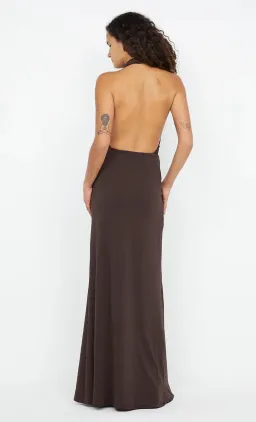 Bec & Bridge Nessie Cowl Neck Maxi Dress Dark Chocolate Size AU 10 for rent on The Volte - image 2