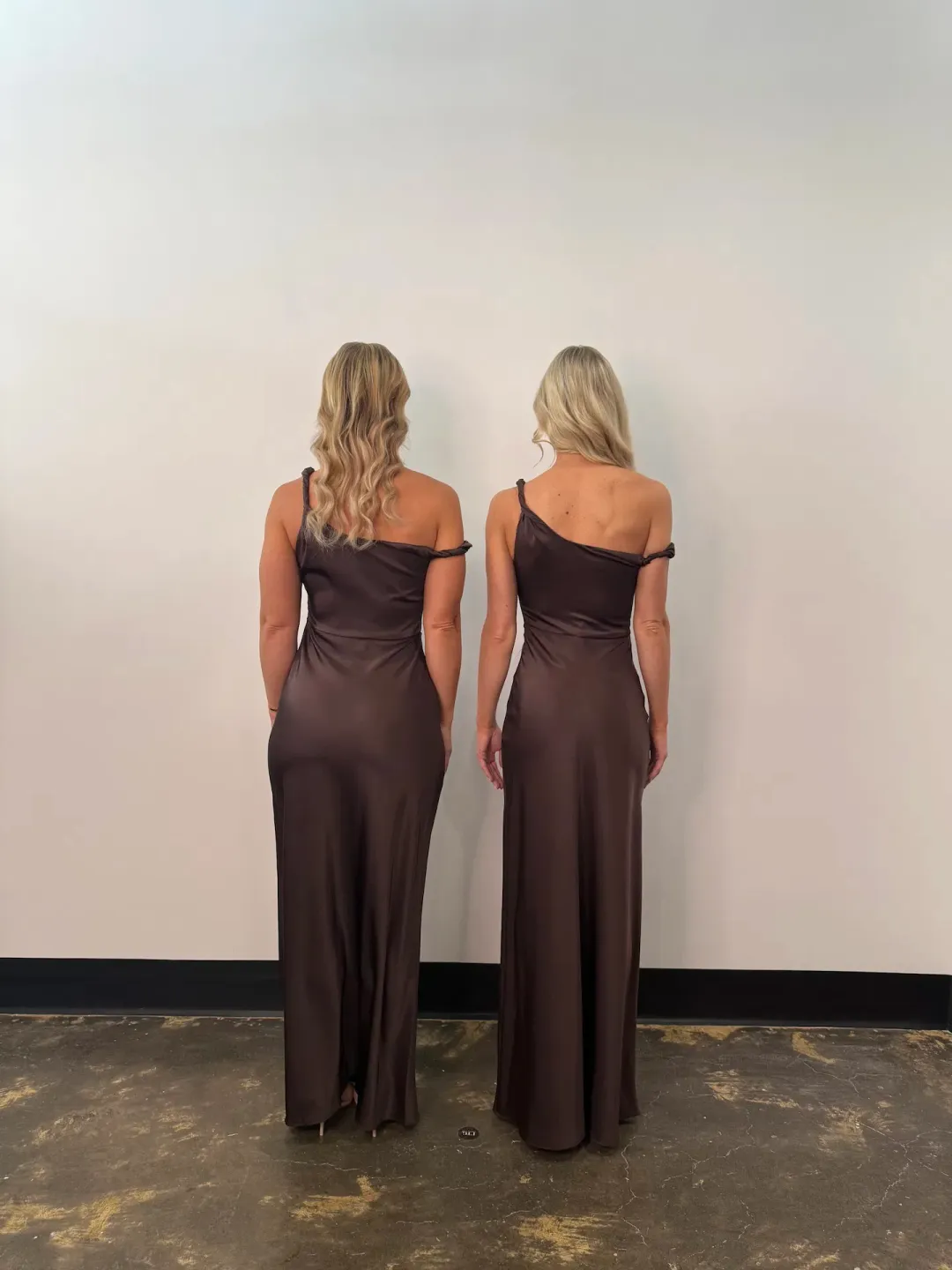 Bec & Bridge Lunetta Twist Strap Dress Maxi Dark Chocolate Size AU 8 for rent on The Volte - main image