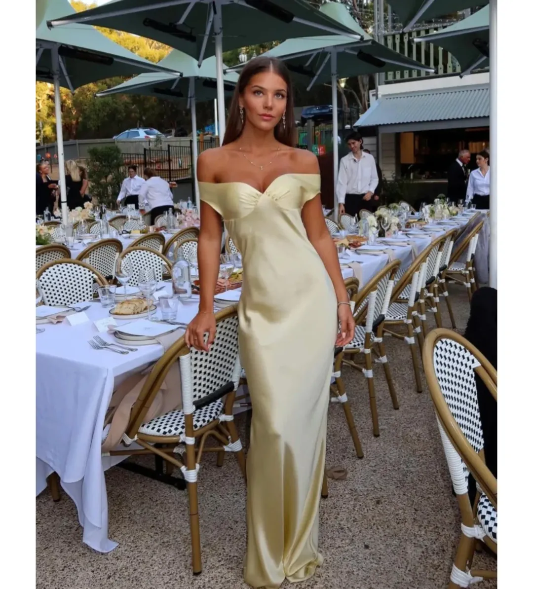 Natalie Rolt Bridget Maxi Dress in Lemon Size AU 6 for rent on The Volte - main image