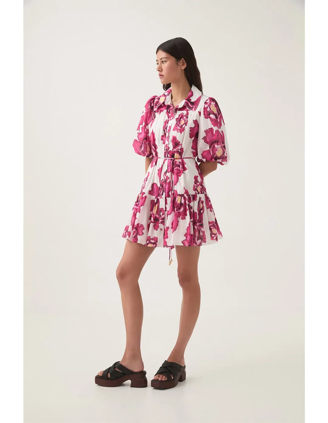 AJE ELIZA SMOCK MINI DRESS SIZE 4 for rent on The Volte - main image