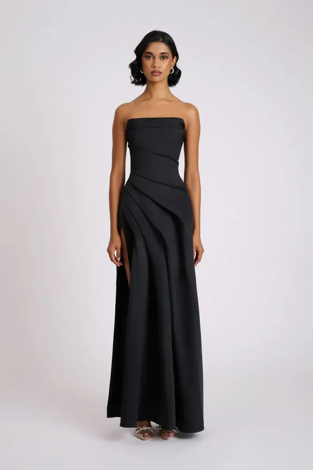 Eliya The Label Deanna Maxi Gown Black Size 6 for rent on The Volte - main image