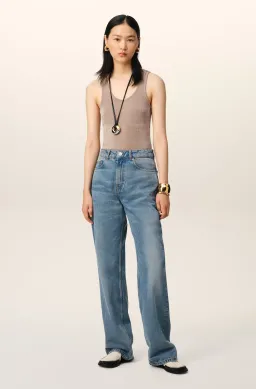 Ami Large Fit Jeans in Used Indigo Denim Size 6/XS for rent on The Volte - image 1