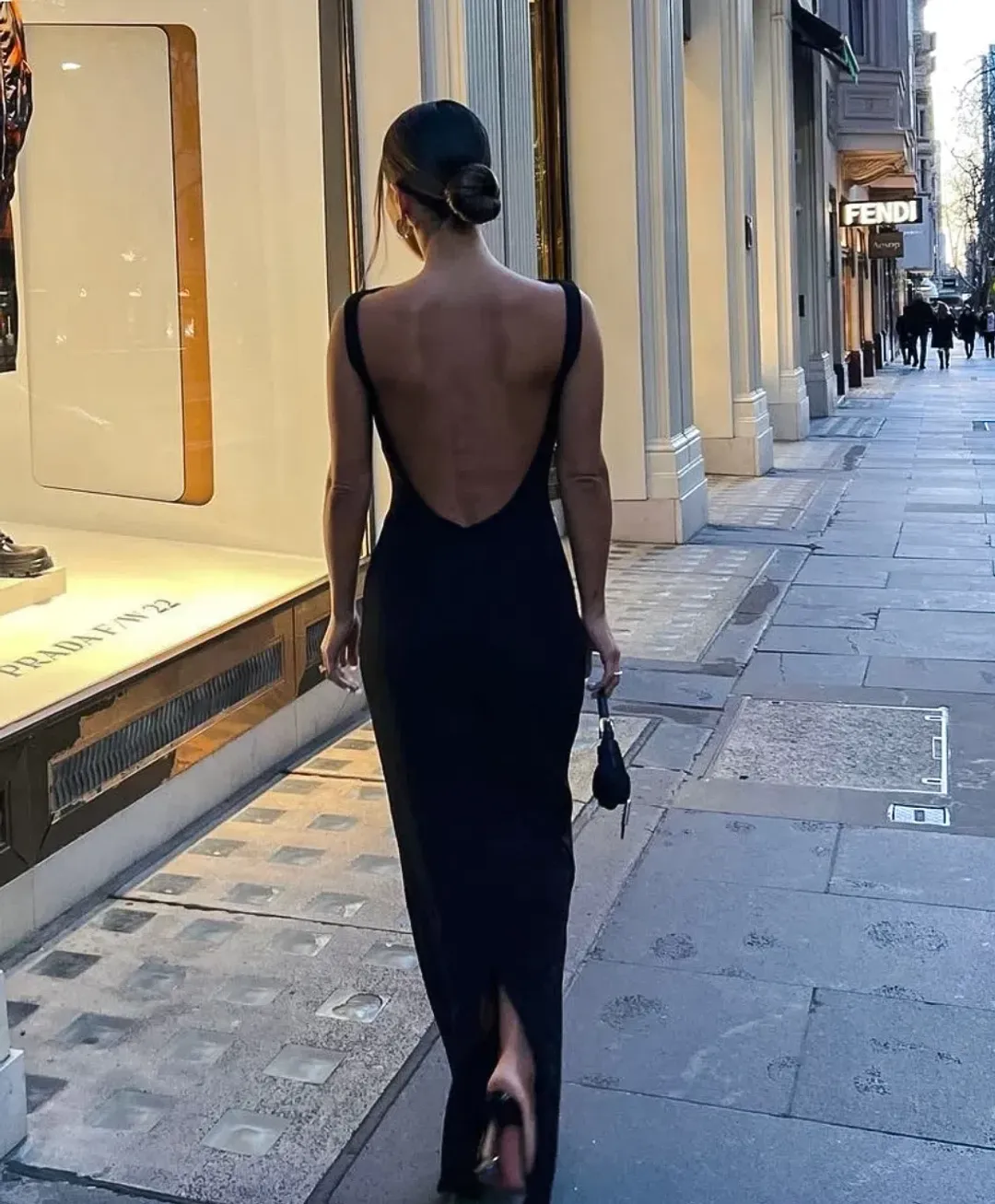 Effie Kats Verona Maxi Gown in Black Size AU 6 for rent on The Volte - main image