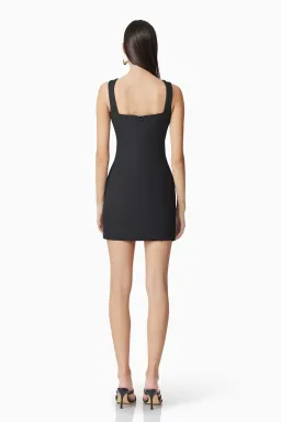 Elliatt Trompe 3D Floral Mini Dress in Black   Size XS/AU 6 for rent on The Volte - image 3