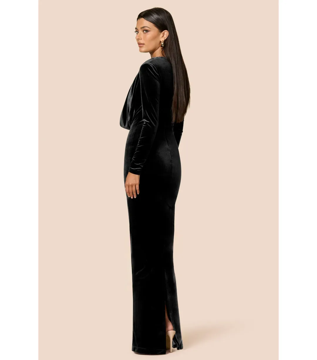 Love Nookie Nina L/S Maxi Dress Black Size AU 8 for rent on The Volte - main image