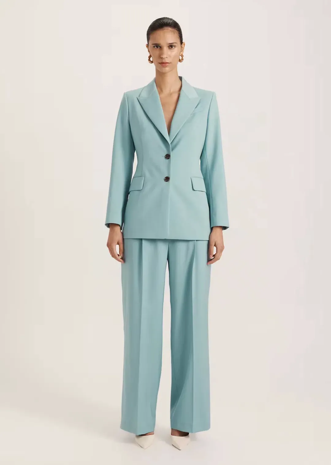 Saba Suki Classic Wide Leg Pant Mint Size 12 for rent on The Volte - main image