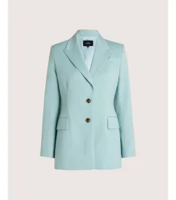 Saba Suki Classic Wool Blazer in Seafoam Size AU 12   for rent on The Volte - image 6