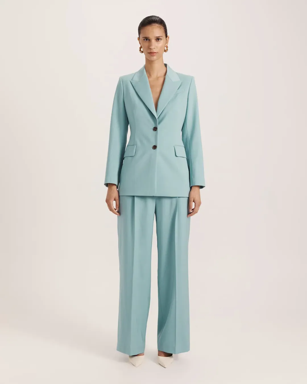 Saba Suki Classic Blazer Seafoam 12 for rent on The Volte - main image