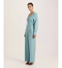 Saba Suki Wide Leg Wool Pants in Seafoam size AU12 for rent on The Volte - image 2