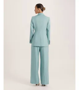 Saba Suki Classic Wool Blazer in Seafoam Size AU 12  for rent on The Volte - image 5