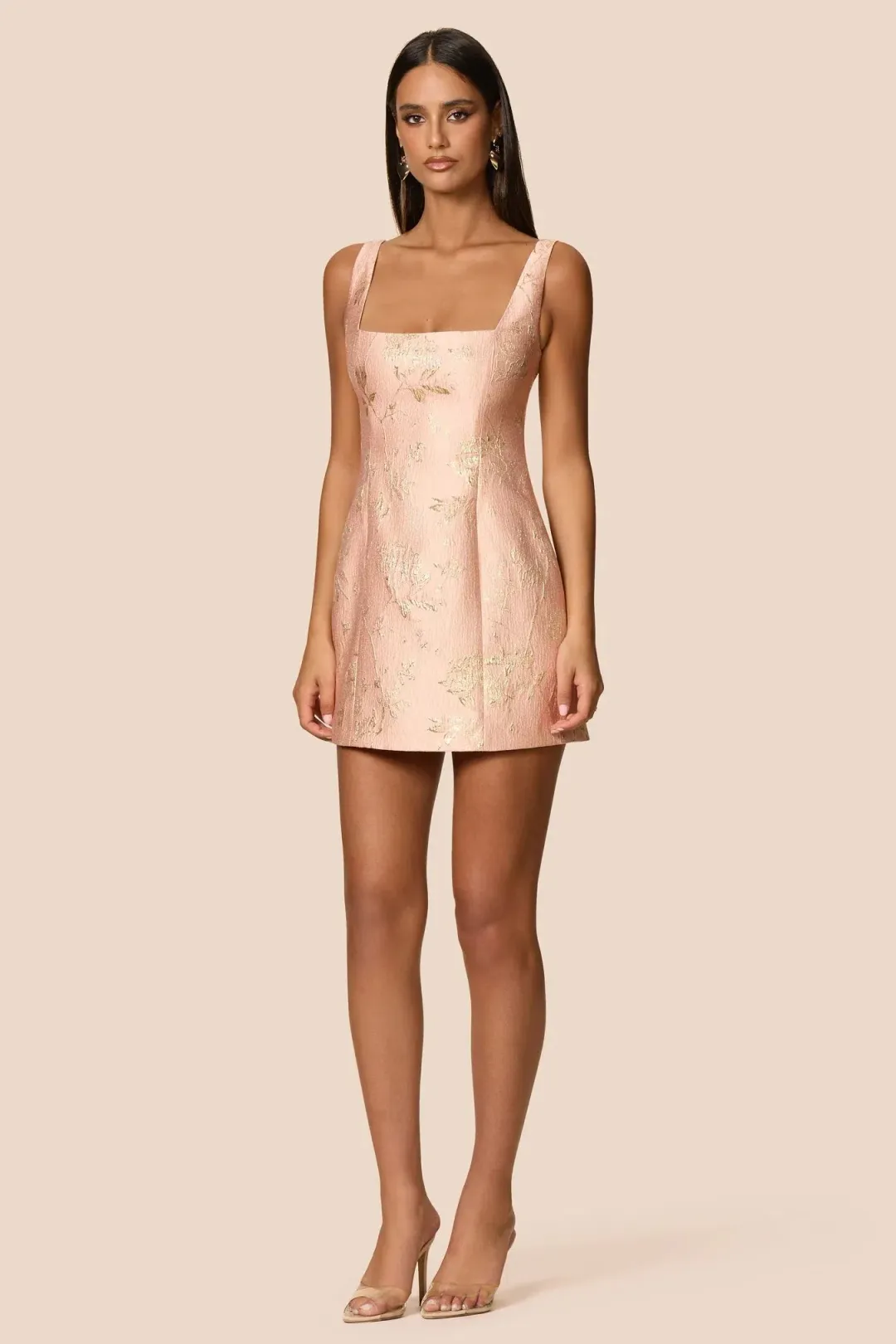 Love Nookie Claudia Mini Dress in Peach Size S / AU8 for rent on The Volte - main image