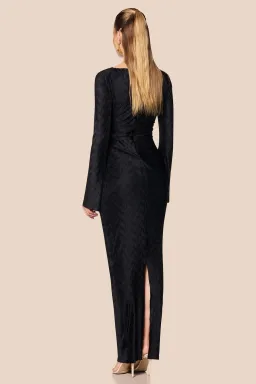 LOVE NOOKIE MIRAGE L/S GOWN / BLACK / SIZE 12 for rent on The Volte - image 4
