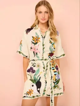 Alemais Meagan Mini Dress in White Size AU 10 for rent on The Volte - image 4