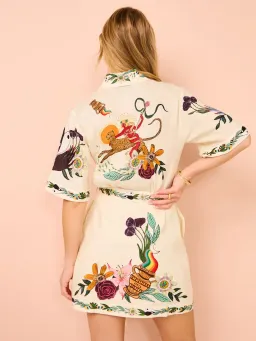 Alemais Meagan Mini Dress in White Size AU 10 for rent on The Volte - image 5