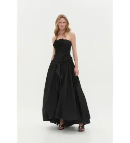 Aje Splendor Flower Gown in Black Size AU 8 for rent on The Volte - image 1