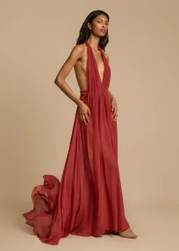 Arcina Ori Florence Dress in Red Size S / AU8 for rent on The Volte - image 3