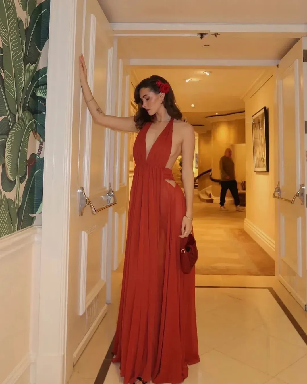 Arcina Ori Florence Dress in Red Size S / AU8 for rent on The Volte - main image