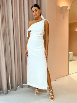Sir The Label Bettina Off Shoulder Dress  White Size 0 / AU 6 for rent on The Volte - image 2