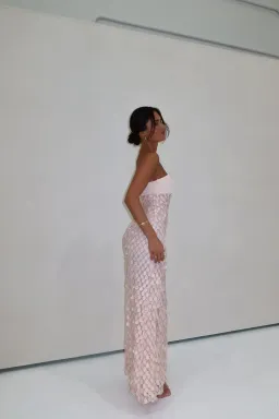 Manning Cartell Extreme Balconette Dress Maxi Light Pink Size AU 6 for rent on The Volte - image 4