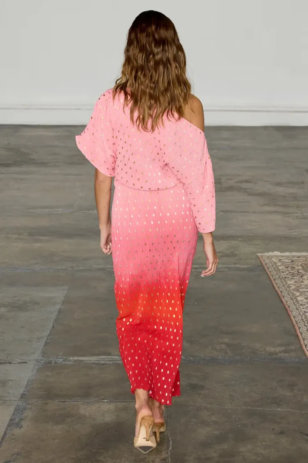 Never Fully Dressed Tilly Maxi Dress in Pink Ombre Size L / AU 14 for rent on The Volte - main image