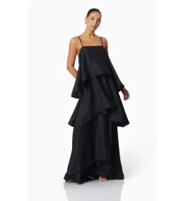 Elliatt Tilly Tiered Maxi Dress Black Size 10 for rent on The Volte - image 2