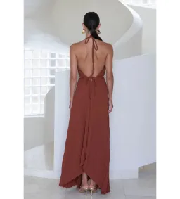 L'Idee Boheme Gown Terracotta Size AU 8 for rent on The Volte - image 4