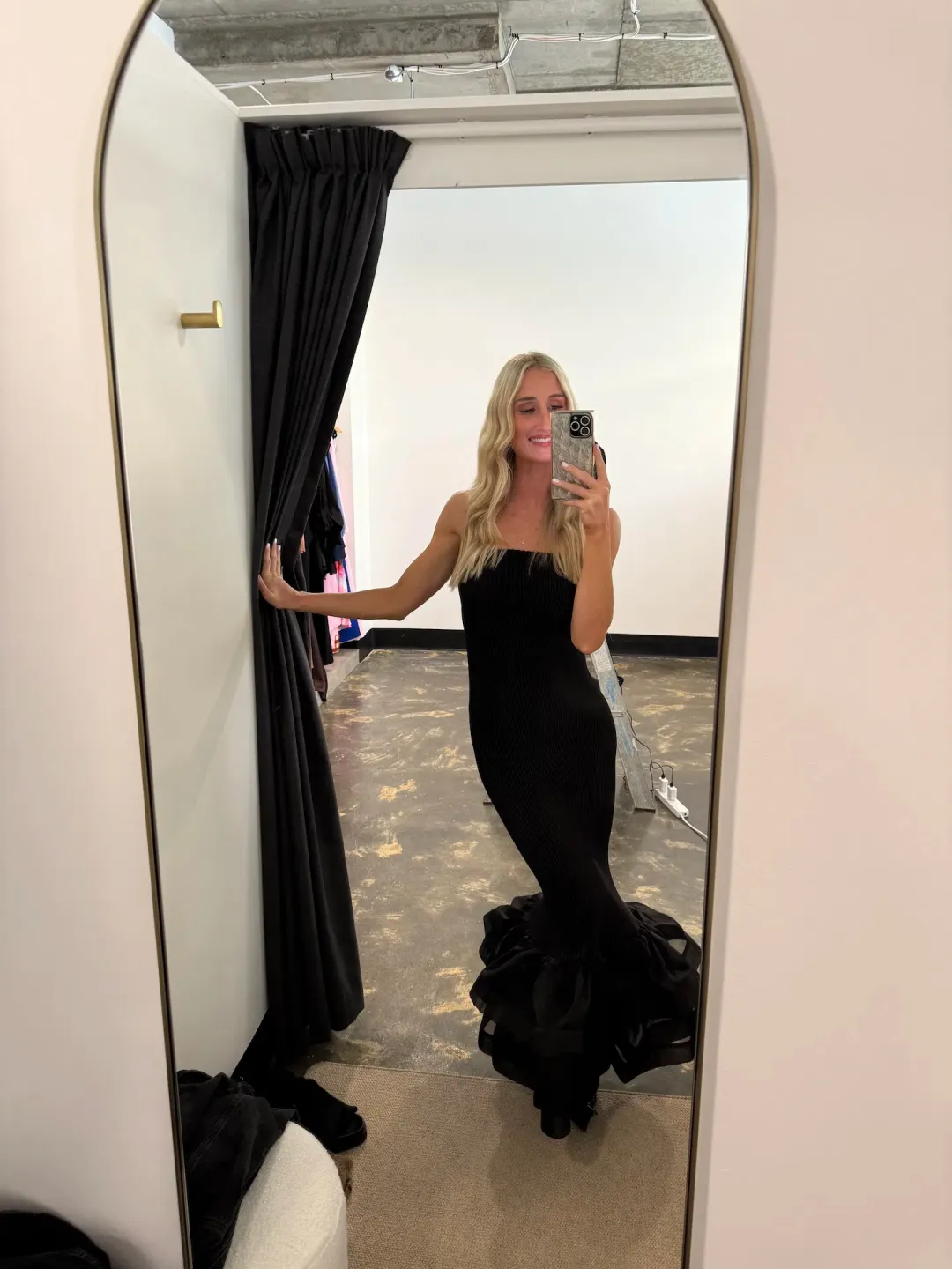 L'idee Woman Ramblas Midi Dress Black Size 8 for rent on The Volte - main image